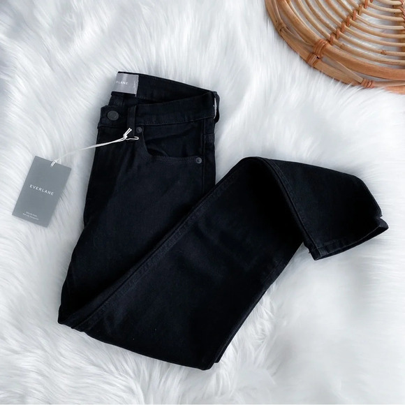Everlane The Mid Rise Skinny Jeans Black Ankle Length NEW NWT Classic size 24 - Picture 6 of 14
